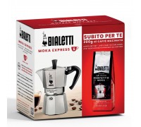 Набор Bialetti Moka Express на 6 порций + кофе Perfetto Classico 200г (3536)