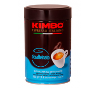Кофе молотый Kimbo Decaffeinato 0,25 кг. ж/б