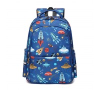Рюкзак для школы ViviSecret, синий с ракетами