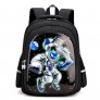 Детский рюкзак HKS-Homme Kids / рюкзак в школу / рюкзак для школы, черный с космонавтом