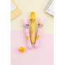 Ручка шариковая многоцветная детская, 10 цветов, кошачья лапка