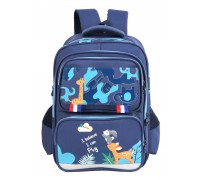 Рюкзак школьный для мальчиков HKS-Homme Kids / рюкзак детский / рюкзак для мальчика ортопедический, темно-синий с синим
