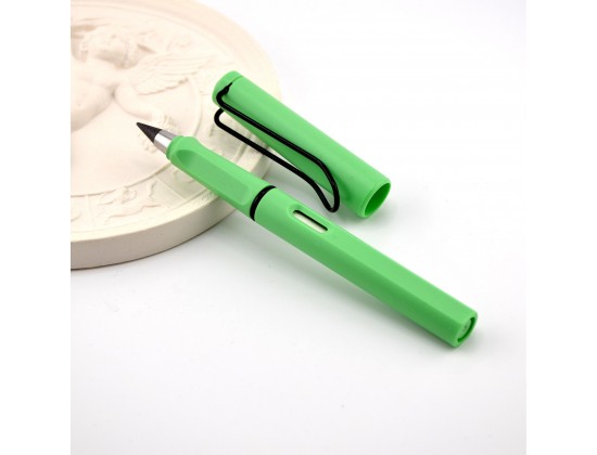Вечный карандаш с ластиком не требующий заточки, темно-зеленый