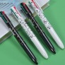Ручка многоцветная, 4 цвета, черная с котами