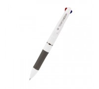 Ручка многоцветная, 3 цвета, белая/темно-серая