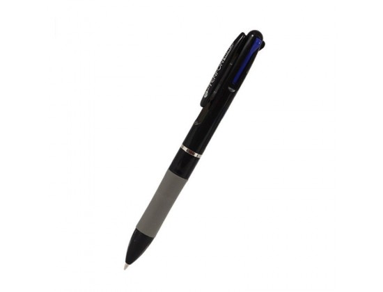 Ручка многоцветная, 3 цвета, черная/серая