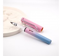 Вечный карандаш с ластиком не требующий заточки, градиент розовый/голубой