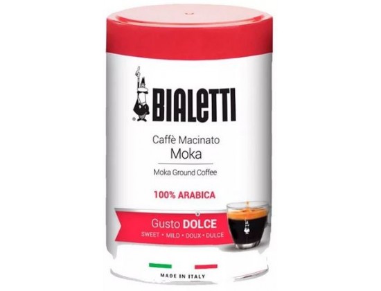 Кофе молотый Bialetti Gusto Dolce 0,25 кг. ж/б