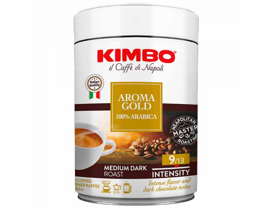Кофе молотый Kimbo Aroma Gold 0,25 кг. ж/б
