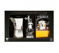 Набор Bialetti Moka Express на 3 порции + кофе Perfetto Vaniglia 250г