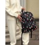 Рюкзак черный женский ViviSecret, рюкзак спортивный женский, рюкзак женский для мам, черный с кактусами